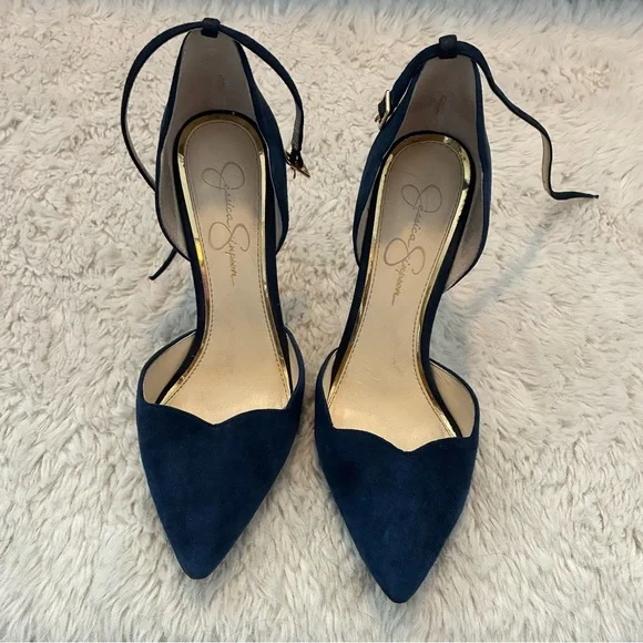 Jessica Simpson Shoes Jessica Simpson Blue Heels With Pointed